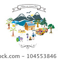 Merry party in the mountain valley 104553846