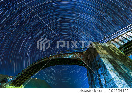 Kintai Bridge and Star Landscape 104554355
