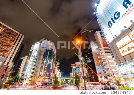 Tokyo station, Chiyoda-ku, afternoon, city center, night view, office district, high-rise buildings, Marunouchi, Shin-Marunouchi, buildings, taxis, railways Tokyo station, Chiyoda-ku, afternoon, city center, night view, office district, high-rise buildings, Marunouchi, Shin-Marunouchi, buildings, taxis, railways 104554543
