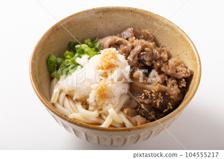 Oni grated meat bukkake udon Oni grated meat bukkake udon 104555217