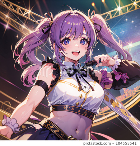 AI idol illustration 104555541