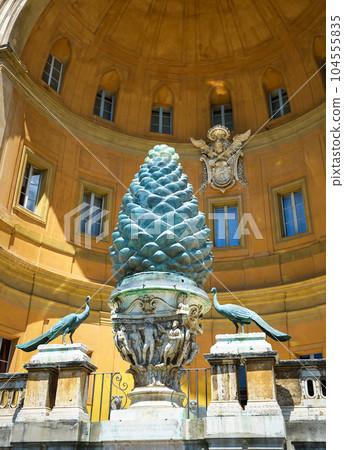 Cortile della Pigna or Pine Cone court in Vatican City, Rome, Italy 104555835