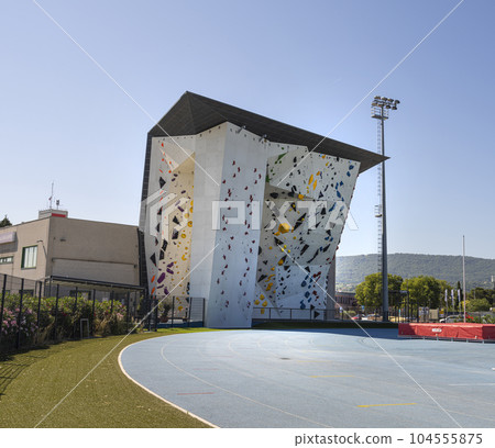 Artificial climbing wall in Koper, Capodistria. 104555875