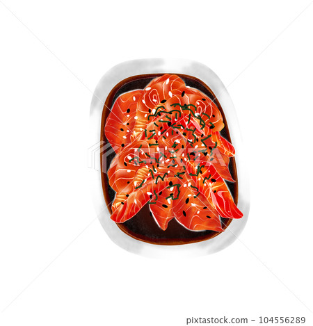 Sea food element and icon in cartoon style. Sea food element and icon in cartoon style. 104556289