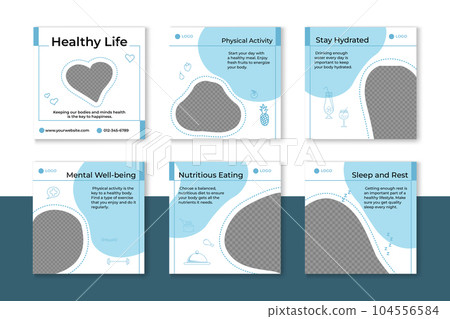 Healthy Instagram Post Template Healthy Instagram Post Template 104556584
