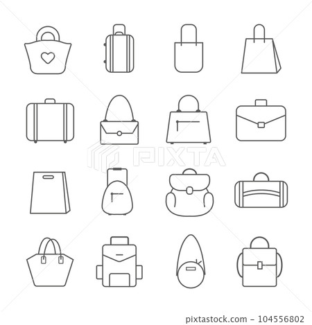 Bag Icon Set Bag Icon Set 104556802