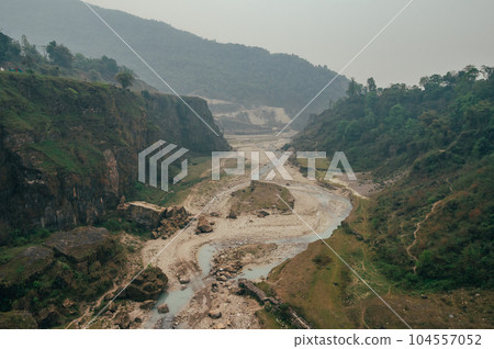 Bhalam suspension bridge and Seti riverbank, Pokhara, Nepal 104557052