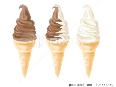 Watercolor soft cream 01_2 Watercolor soft cream 01_2 104557839