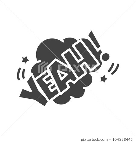 Yeah Bubble Icon Image. Yeah Bubble Icon Image. 104558445