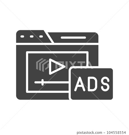 Video Advertising Icon Image. Video Advertising Icon Image. 104558554