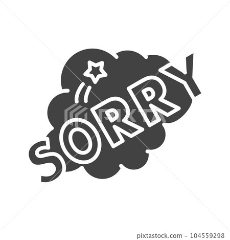 Sorry Icon Image. 104559298