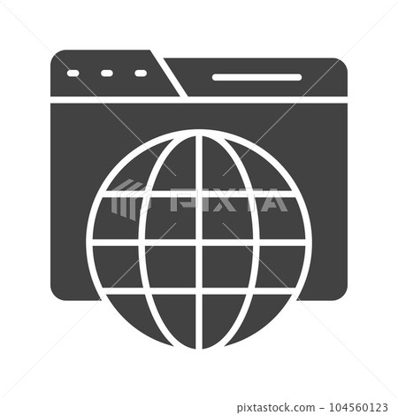 Online presence Icon Image. 104560123