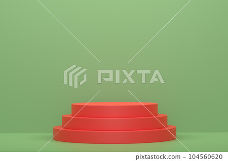 Abstract scene or podium for product showcase on monochrome background. Abstract scene or podium for product showcase on monochrome background. 104560620