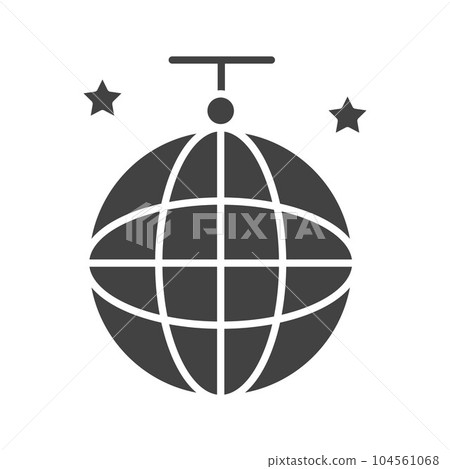 Disco Ball Icon Image. Disco Ball Icon Image. 104561068