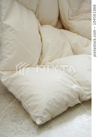 White background soft duvet texture 104561866