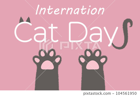 World Cat Day concept. Holiday concept. Template for background, Web banner, card, poster 104561950