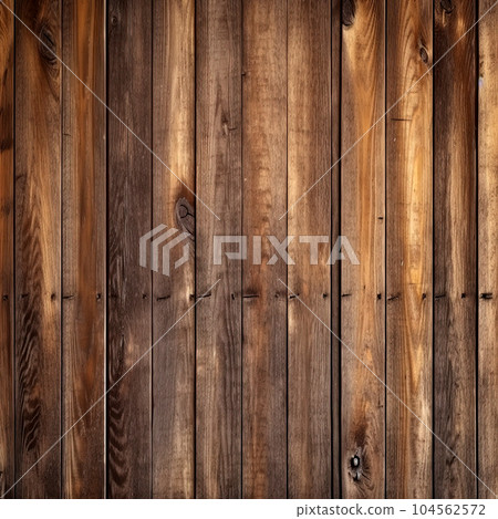Brown background with natural wood texture. Wooden wall in a rustic style, with. Generative AI 104562572