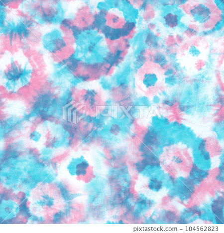 Tie dye shibori seamless pattern. Abstract tie-dye technique hand dyed fabric. Tie dye shibori seamless pattern. Abstract tie-dye technique hand dyed fabric. 104562823
