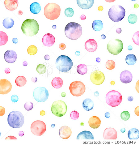 Abstract watercolor bubble birthday party background 104562949