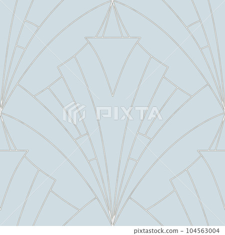 Art deco style geometric forms seamless pattern background 104563004
