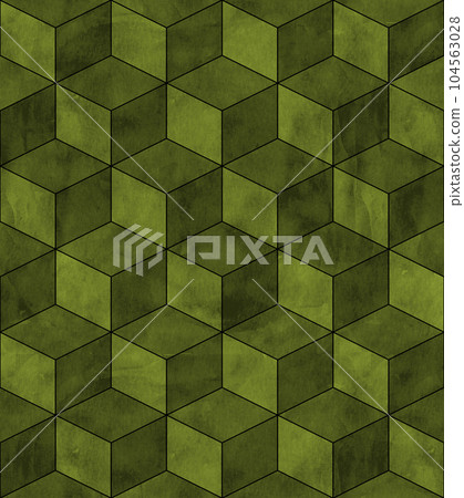 Art deco style cubes seamless pattern background 104563028