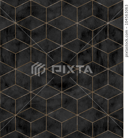 Art deco style cubes seamless pattern background Art deco style cubes seamless pattern background 104563063