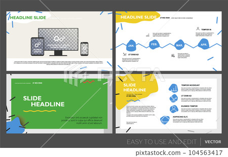 Creative presentation templates elements on a blue background. Vector infographics. 104563417