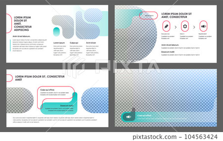 Creative presentation templates elements on a white background. Vector infographics. 104563424