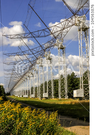 Radio astronomy antenna DKR-1000 in Pushchino, Russia 104563876