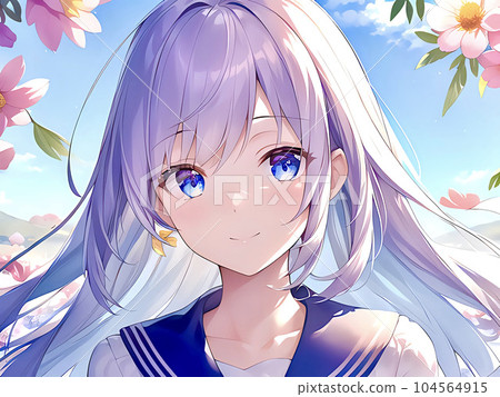 Girl illustration material Girl illustration material 104564915