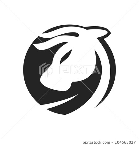 Bull logo design concept for company Royalty Free Vector