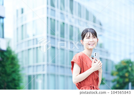Women walking 104565843