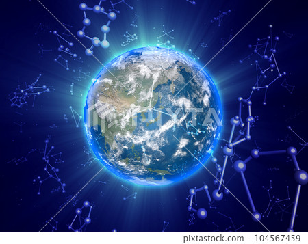 Digital network cyber business molecular background BG 104567459