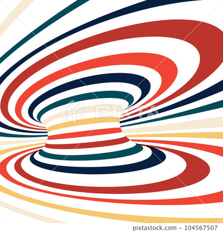 Abstract colorful lines perspective background 104567507