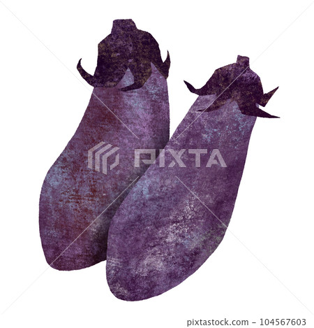 Eggplant hand-drawn illustration Eggplant hand-drawn illustration 104567603