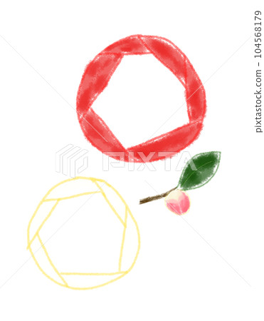 Frame with transparent inside of camellia Frame with transparent inside of camellia 104568179