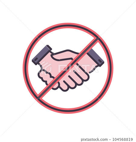 Avoid Contact related vector icon 104568819