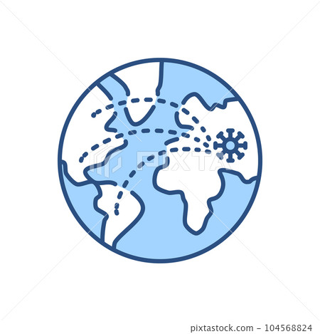 Pandemia related vector icon Pandemia related vector icon 104568824