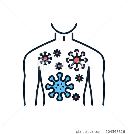 Infection related vector icon Infection related vector icon 104568826
