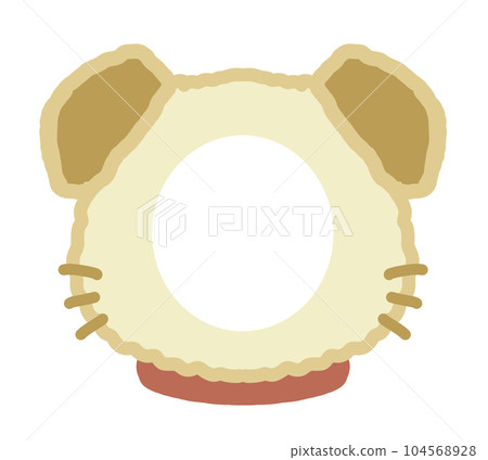 可愛簡單的狗臉構圖插畫 可愛簡單的狗臉構圖插畫 104568928