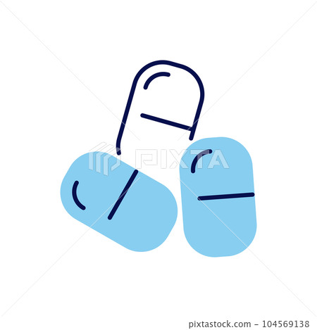 Pills related vector icon. 104569138