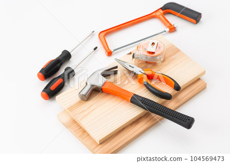 Tool set and wood (DIY image) Tool set and wood (DIY image) 104569473