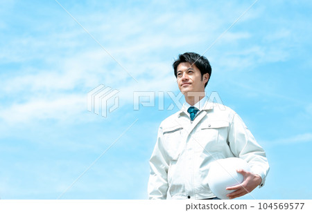 blue sky and engineer blue sky and engineer 104569577