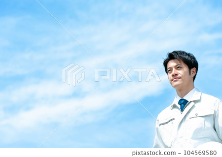 blue sky and engineer blue sky and engineer 104569580