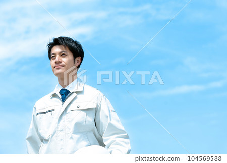 blue sky and engineer 104569588