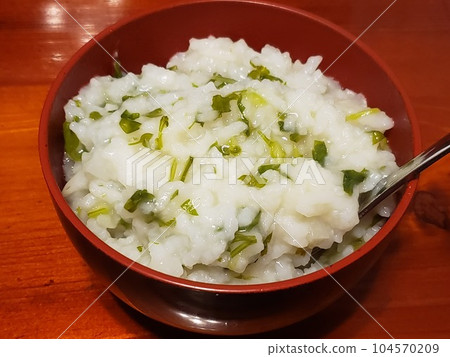 Nanakusa rice porridge in spring - stock photo Nanakusa rice porridge in spring - stock photo 104570209