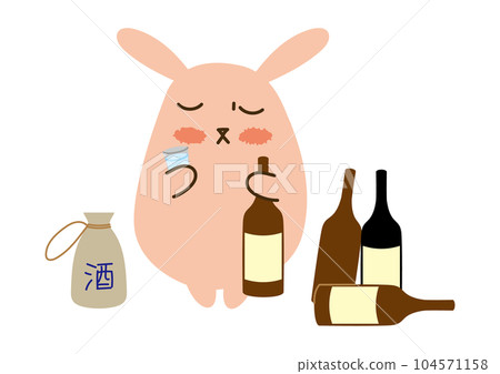 一隻喝酒停不下來的兔子 104571158