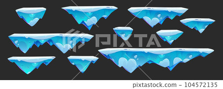 Flying ice jump game island vector illustration Flying ice jump game island vector illustration 104572135