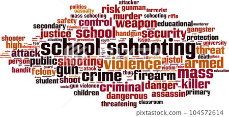 School schooting word cloud School schooting word cloud 104572614