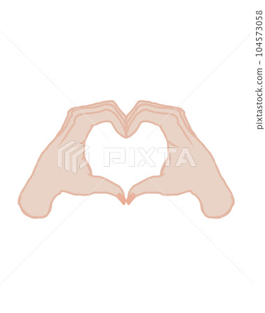 Hand-made heart symbol Hand-made heart symbol 104573058